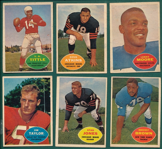 1960 Topps FB Lot of (69) W/ Tittle