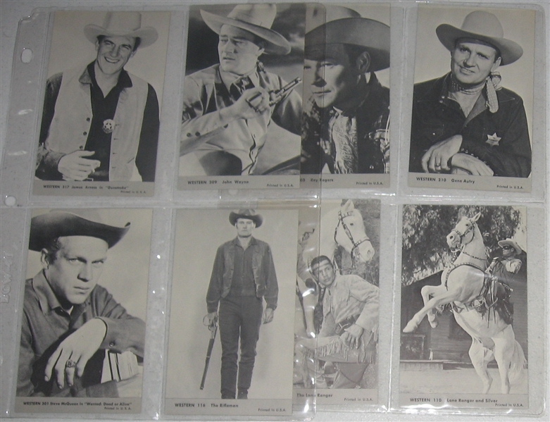 1950s-80s Lot of (85) Western Themed Cards W/ John Wayne