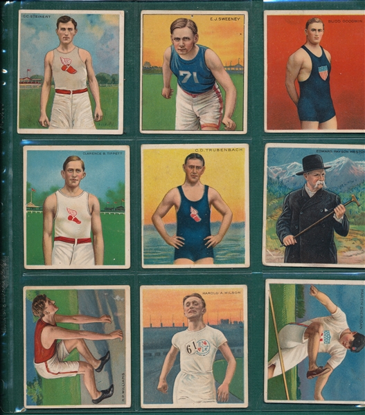1910 T218 Champions Lot of (62) Track & Field