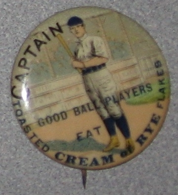 1890s Baseball Position Pinbacks, Captain