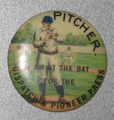 1890s Baseball Position Pinbacks, Pitcher