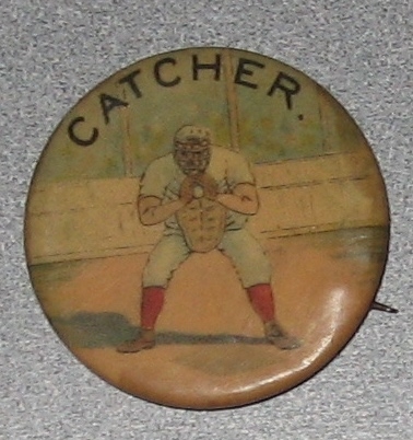 1890s Baseball Position Pinbacks, Catcher