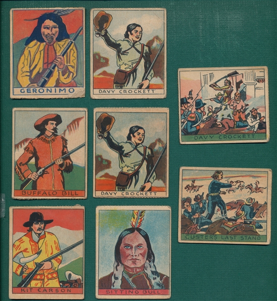 1933 R128 Western Series (208-317), Lot of (20) W/ Geronimo