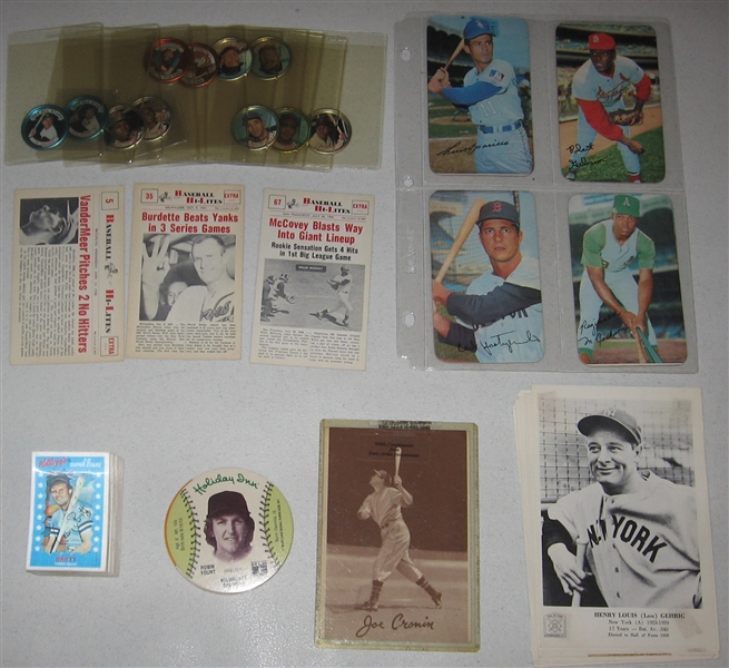 1914-1980s Baseball Grab Bag Lot of (100+) W/ Mantle