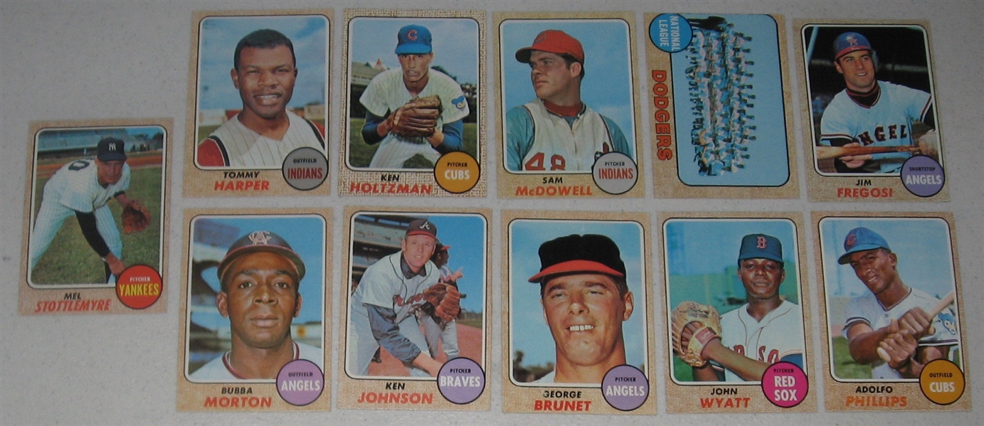 1968 Topps Lot of (15) W/ #500 Frank Robinson