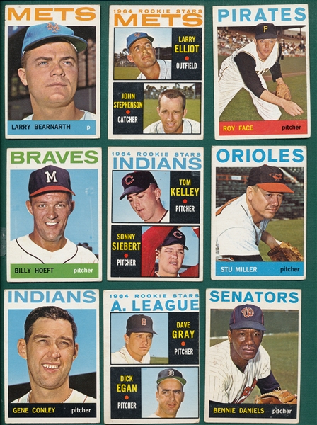 1964 Topps Lot of (50) W/ High Numbers & #476 Rico Carty, Rookie