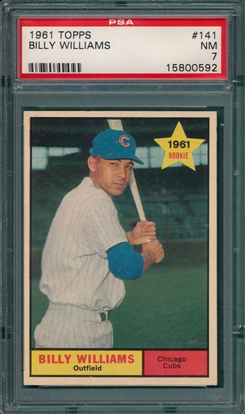 1961 Topps #141 Billy Williams PSA 7 *Rookie*