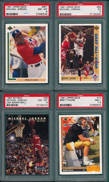 1977-2001 Lot of (16) PSA Graded W/ HOFers & Rookies Including 83 Topps Boggs