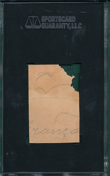 1910 W-UNC Strip Card Ty Cobb SGC Authentic