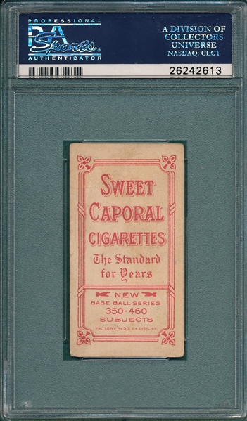 1909-1911 T206 Mathewson, Dark Cap, Sweet Caporal Cigarettes PSA 3