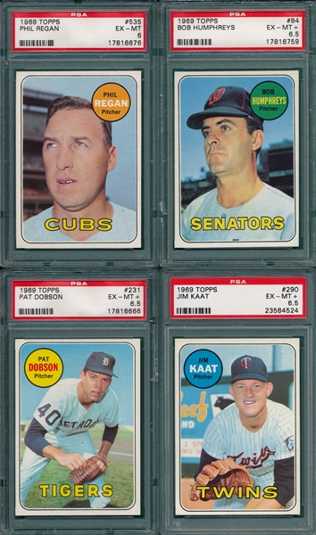 1969 Topps Lot of (12) W/ #430 Bench, AS, PSA 6