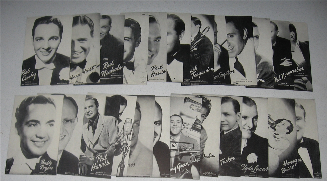 1940 Mutoscope Big Band Leaders Lot of (26)