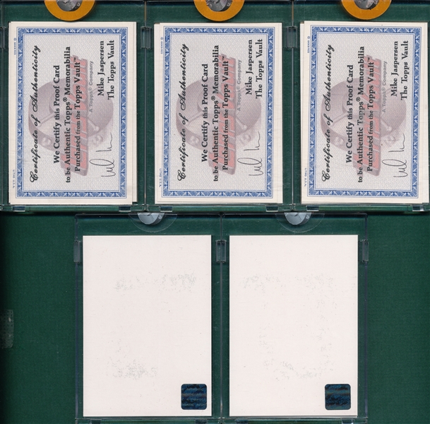 1977-94 Lot of (9) Topps Vault Sealed Proofs & Negatives