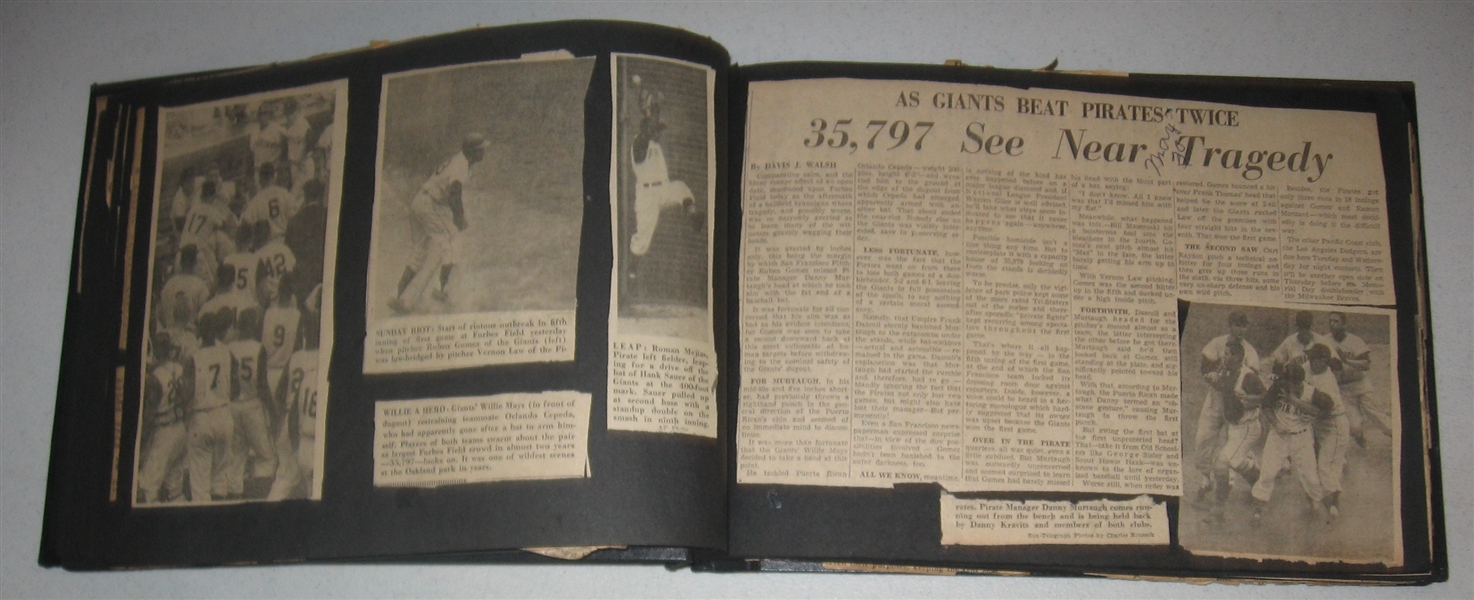 1958 Pittsburgh Pirates Scrap Book