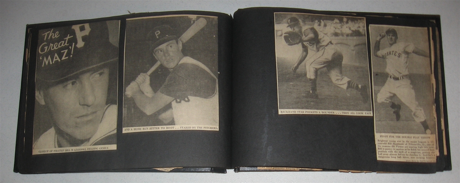 1958 Pittsburgh Pirates Scrap Book