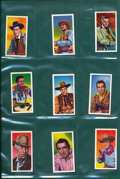 1957 Western Stars Jaycee Tipped Cigarettes Complete Set (24)