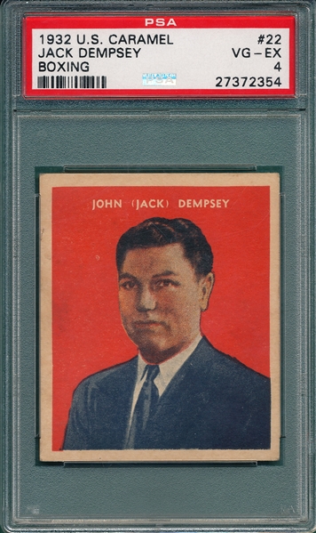 1932 R328 #22 Jack Dempsey US Caramel PSA 4