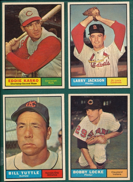 1961 Topps Lot of (6) High Numbers W/ #541 Sheldon