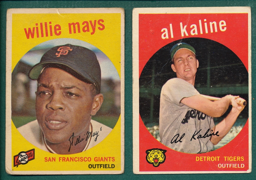 1959 Topps Lot of (39) W/ Mays