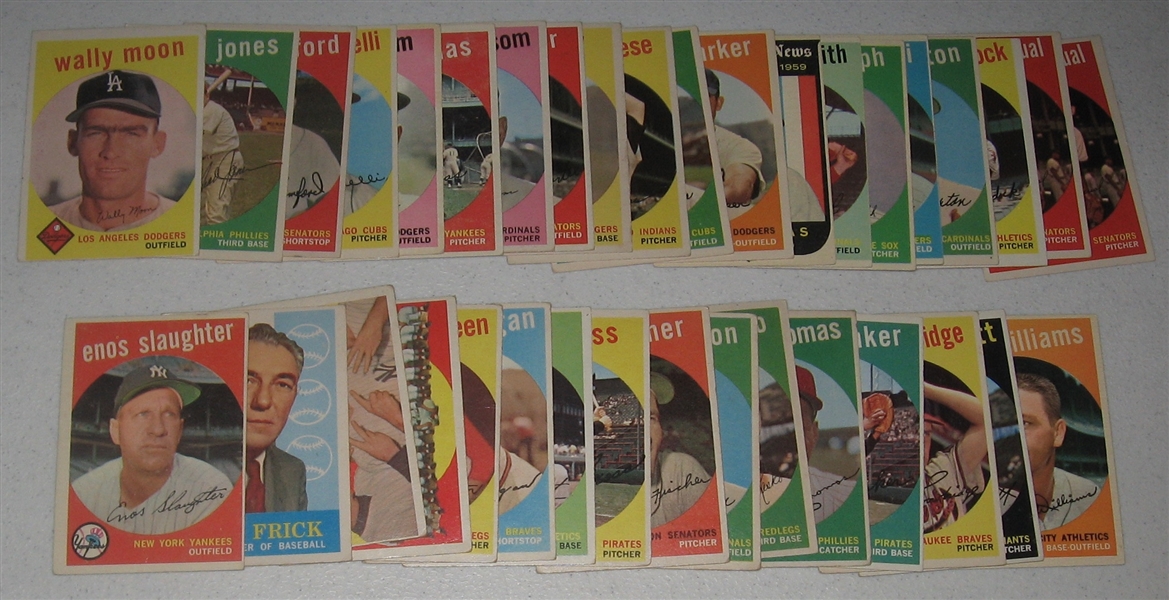 1959 Topps Lot of (39) W/ Mays