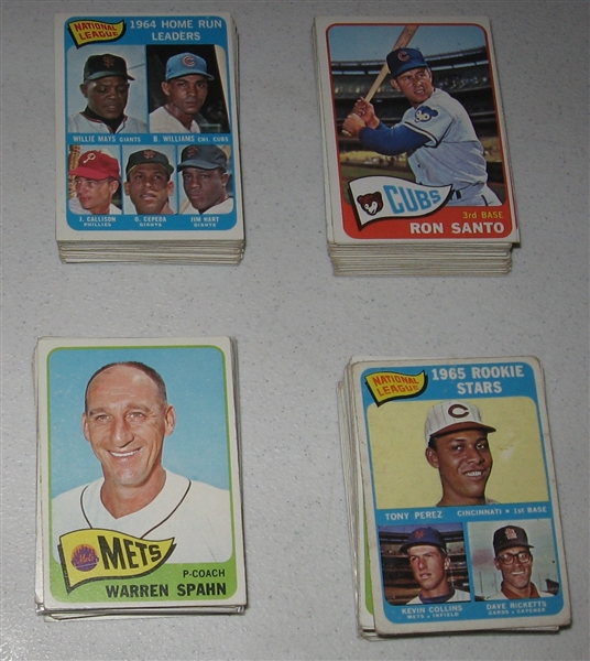 1965 Topps Lot of (235) W/ Perez, Rookie, Rose & Koufax
