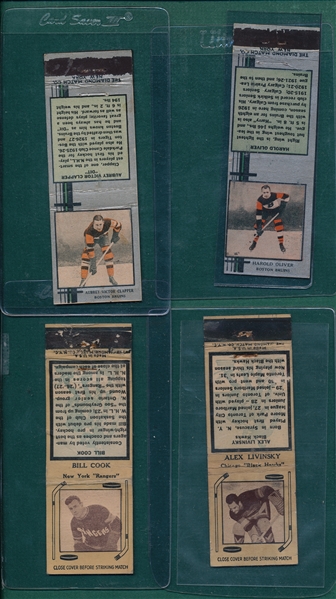 1933 Diamond Matchbook Hockey Lot of (7)