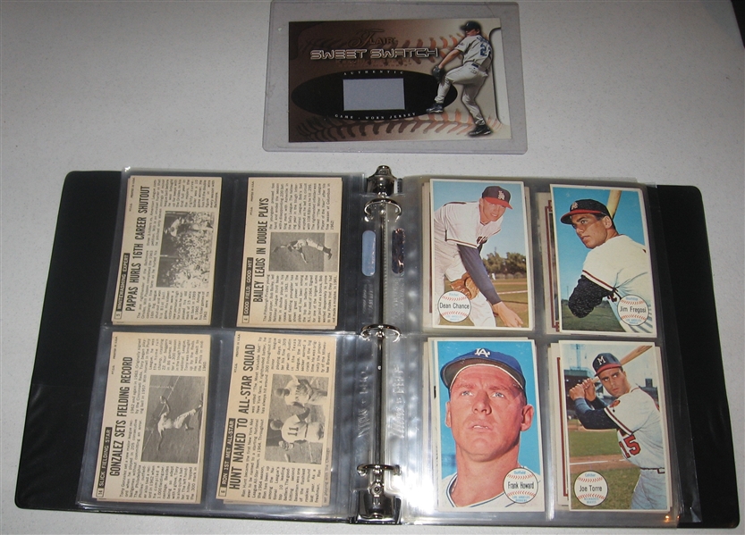 1964-90s Lot (61) Jumbo Cards W/ Hank Aaron