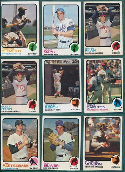 1973 Topps Lot of (205) W/ Clemente, Ryan & More