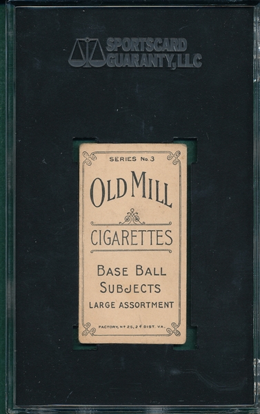 1910 T210-3 Blanding Old Mill Cigarettes SGC 30 *Orange Border*