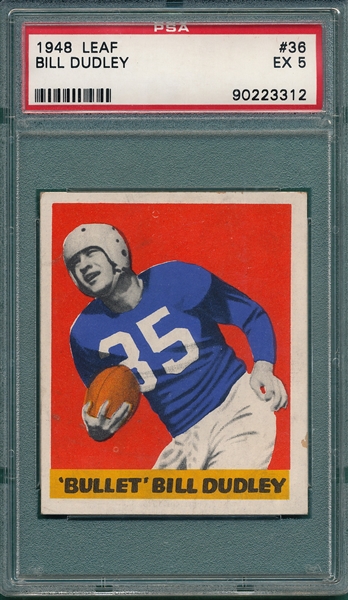 1948 Leaf FB #36 Bill Dudley PSA 5 *Rookie*