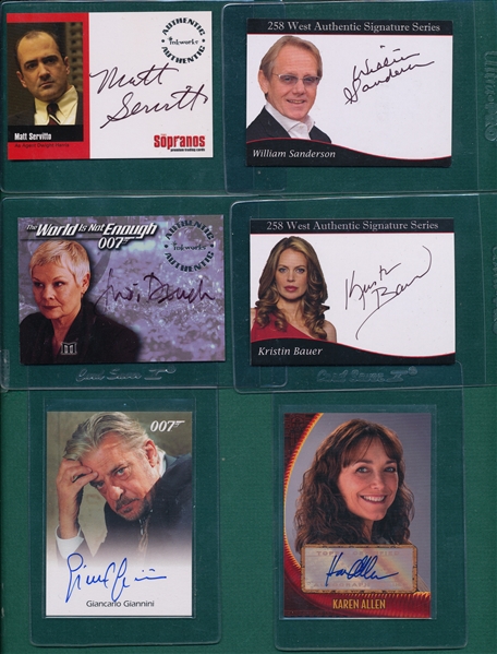 2000s Certified Autograph Cards, Lot of (13) W/ X-Men, Vinnie Jones SGC 92