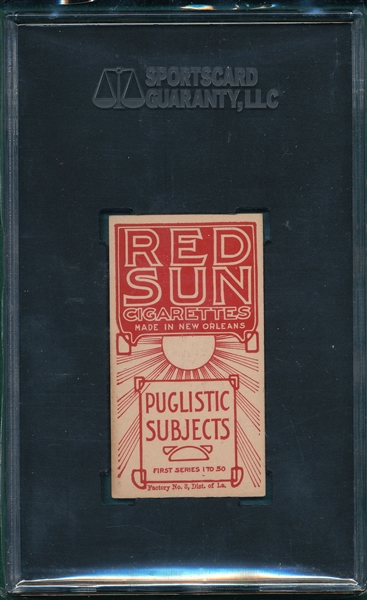 1910 T226 Bert Keyes Red Sun Cigarettes SGC 80 *Highest SGC*