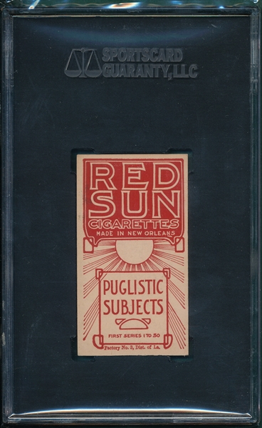1910 T226 Jim Gardner Red Sun Cigarettes SGC 80 *Highest SGC*