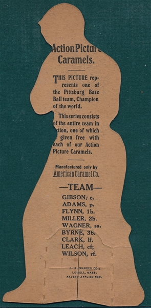 1910 E125 Dots Miller American Caramel, Die Cut