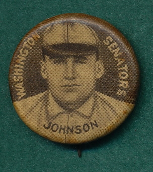 1910-12 P2 Pin Walter Johnson Sweet Caporal Cigarettes 