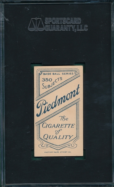 1909-1911 T206 Donovan, Throwing, Piedmont Cigarettes SGC 35 *Presents Much Better*
