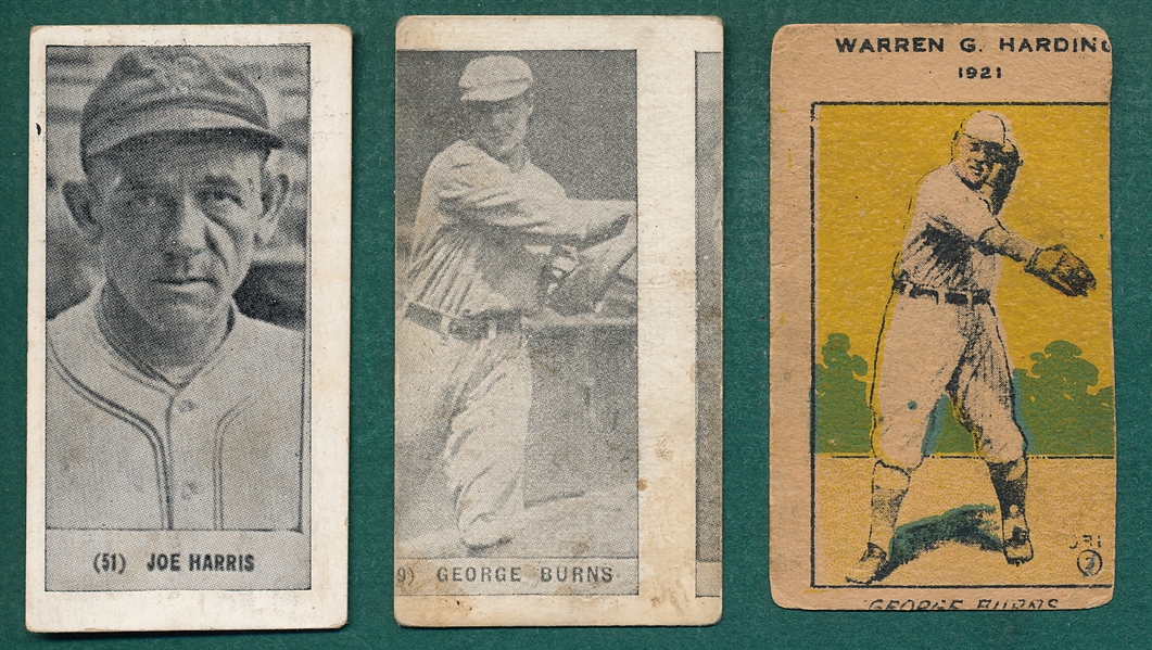 1921/28 Yuengling's & Strip Card, Lot of (3) Miscuts