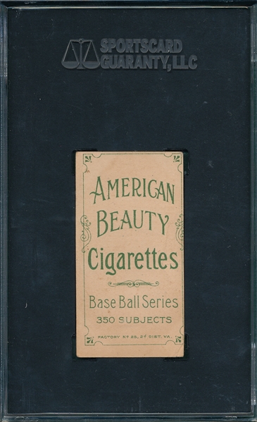 1909-1911 T206 Taylor American Beauty Cigarettes SGC 40