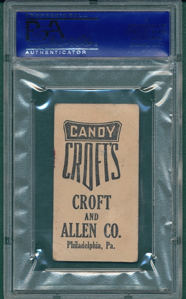 1909 E92 Jack Barry Croft's Candy PSA 2 (MK)