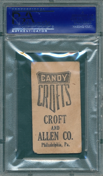 1909 E92 Otto Knabe Croft's Candy PSA 2 