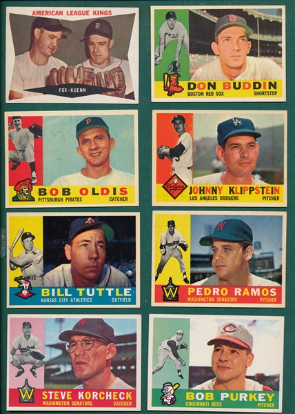 1960 Topps Lot of (329) W/ #429 Fox & Kuenn