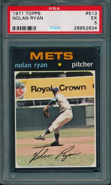 1971 Topps #513 Nolan Ryan PSA 5