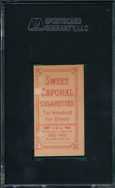 1909-1911 T206 Bescher, Hands in Air, Sweet Caporal Cigarettes SGC 10 *Presents Better*