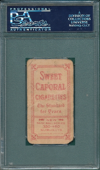 1909-1911 T206 Chance, Yellow Portrait, Sweet Caporal Cigarettes PSA 1 *Factory 25*
