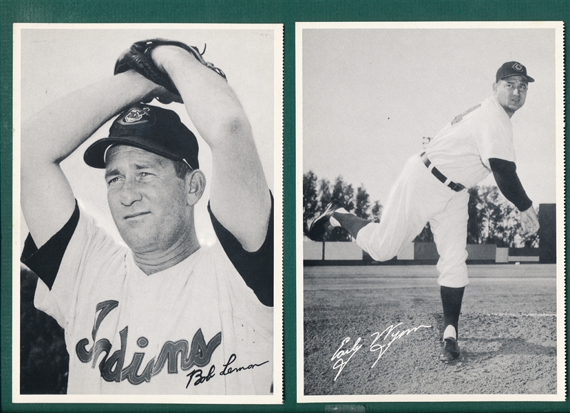 1950s Cleveland Indians Team Issue Lot of (2) W/ Lemon & Wynn