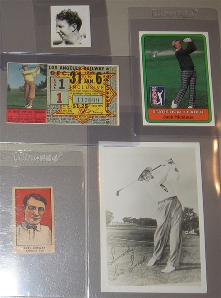 1921-81 Lot of (6) Golf Items W/ Nicklaus & Palmer
