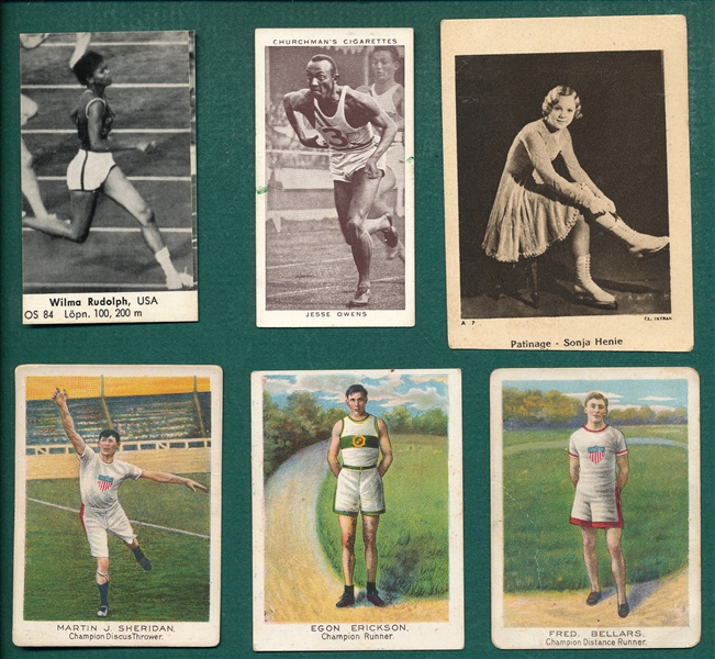 1912-89 Lot of (35) Olympic Sports Items W/ Jesse Owens