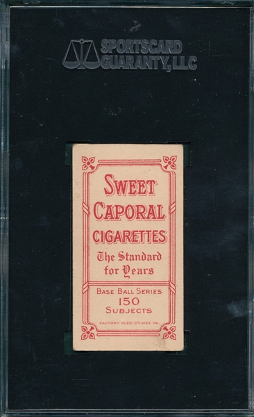 1909-1911 T206 McGraw, Finger in Air, Sweet Caporal Cigarettes SGC 50 *Factory 25*