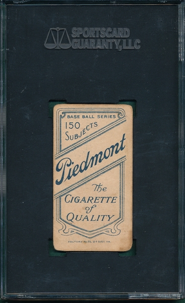 1909-1911 T206 Keeler, Bat, Piedmont Cigarettes SGC 35
