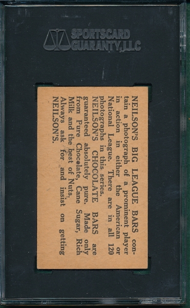1922 V61-2 Max Carey Neilson Chocolate SGC 60
